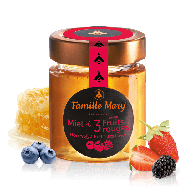 Miel & 3 fruits rouges