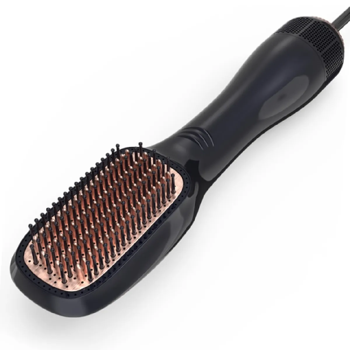 Sèche-cheveux brosse céramique - Or