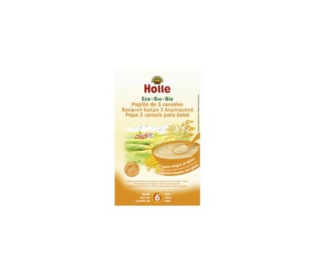 Holle Papilla 3 Céréales Int Sans Gluten 6M 250g