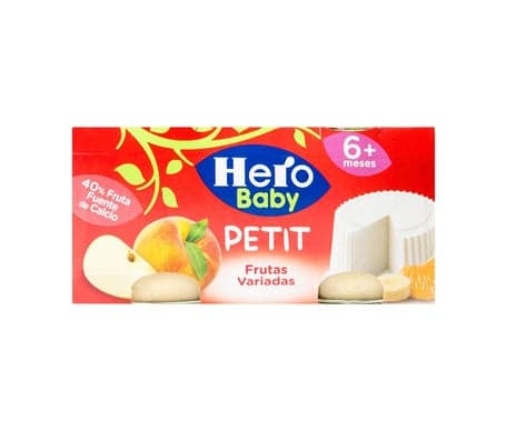 Hero Baby Petit Fromage Frais Fruits Assortis 2x80g